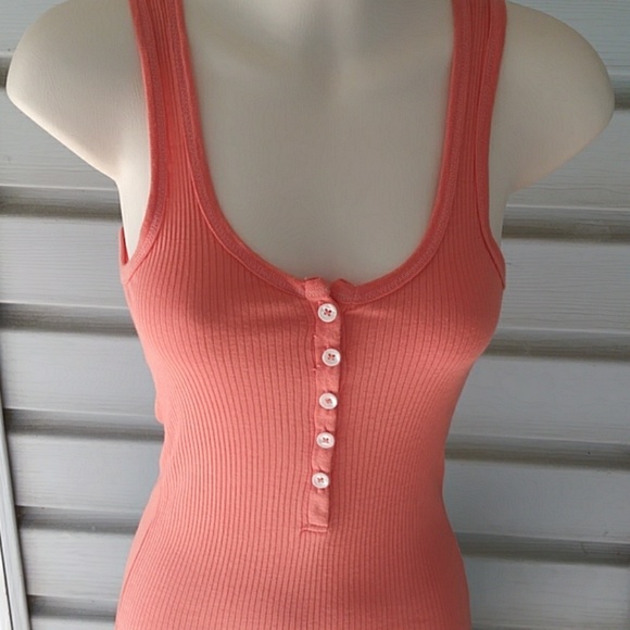 Michael Stars Tops - Michael Stars Peach Scoop-neck Tank